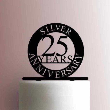 Silver Anniversary 225-A115 Cake Topper