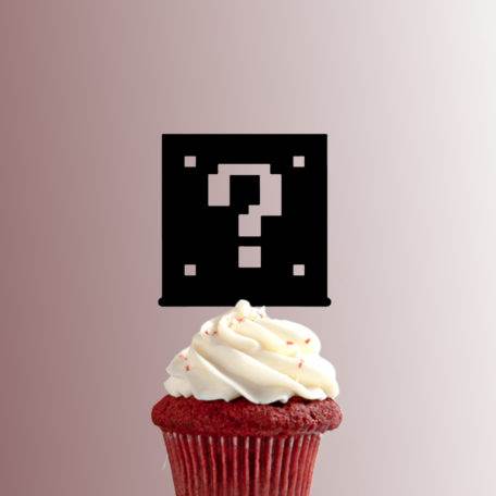 Super Mario - Question Block 228-307 Cupcake Topper