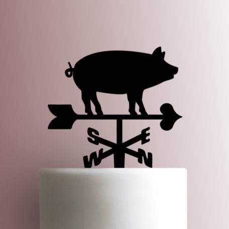 Weather Vane Pig 225-A196 Cake Topper