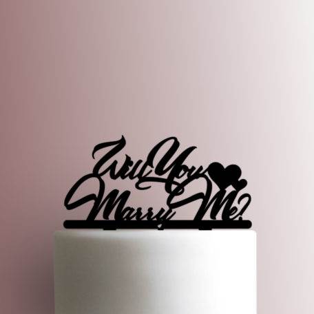 Will You Marry Me Proposal 225-A219 Cake Topper