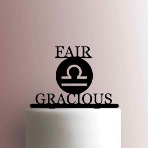 Zodiac - Libra Characteristics 225-A143 Cake Topper