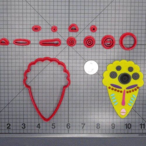 African Mask 266-E005 Cookie Cutter Set