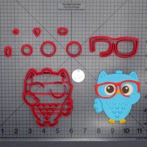 Bird - Owl with Glasses 266-D829 Cookie Cutter Set