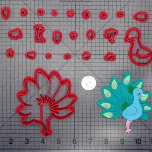 Bird - Peacock 266-D885 Cookie Cutter Set