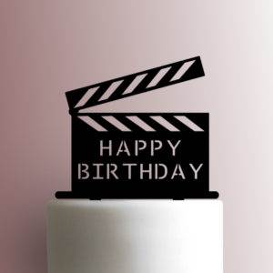 Clapper Board Happy Birthday 225-A282 Cake Topper