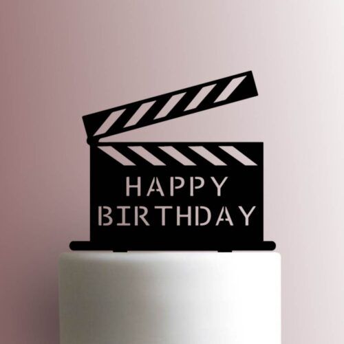 Clapper Board Happy Birthday 225-A282 Cake Topper