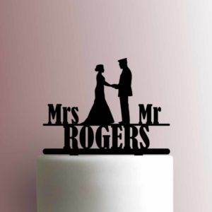 Custom Military Wedding Name 225-A314 Cake Topper