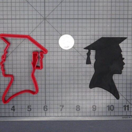 Graduation Girl Head 266-E789 Cookie Cutter Silhouette