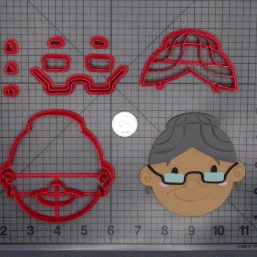 Grandma Face 266-E070 Cookie Cutter Set
