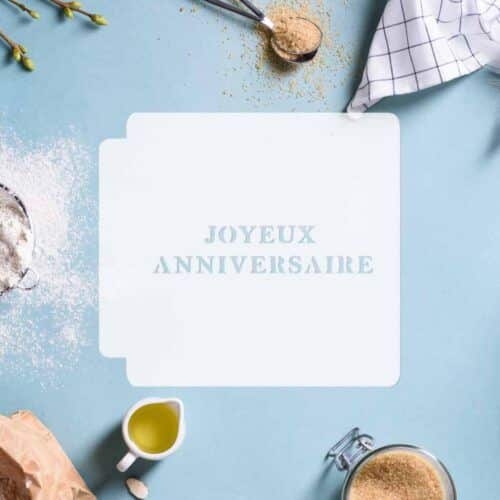 Happy Anniversary - French 783-C974 Stencil