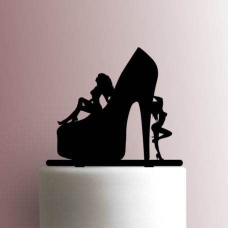 High Heel with Dancers 225-A307 Cake Topper