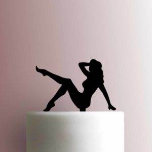 Laying Girl 225-A288 Cake Topper