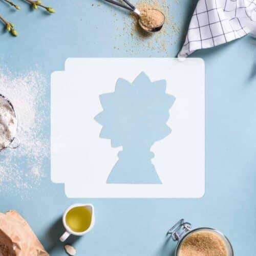The Simpsons - Lisa Head 783-C878 Stencil Silhouette