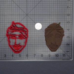 Tupac Head 266-E474 Cookie Cutter