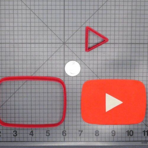 Youtube Logo 266-E465 Cookie Cutter Set