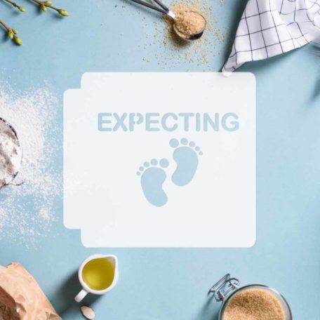 Baby Shower - Expecting Baby Feet 783-D040 Stencil