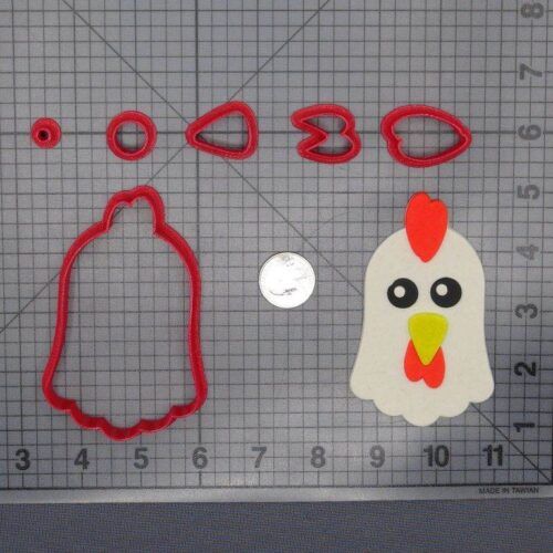 Chicken Head 266-E116 Cookie Cutter Set