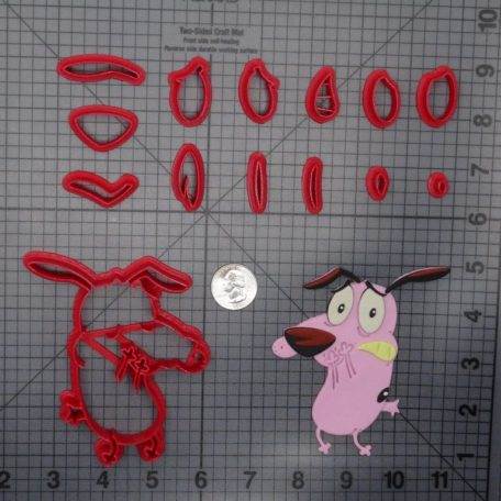 Courage the Cowardly Dog Body 266-E111 Cookie Cutter Set