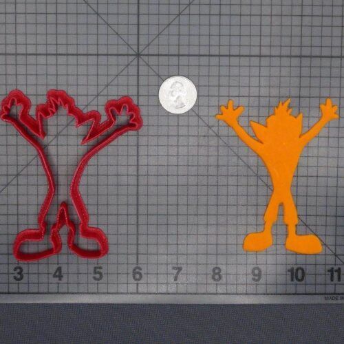 Crash Bandicoot Body 266-E307 Cookie Cutter Silhouette