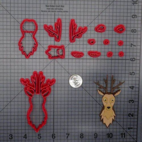 Deer Head 266-E240 Cookie Cutter Set