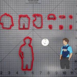 FBI Agent 266-D958 Cookie Cutter Set