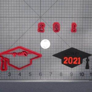 Graduation Cap Class of 2021 266-E776 Cookie Cutter Set