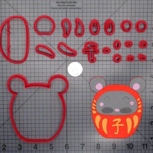 Japan - Daruma Doll Mouse 266-D572 Cookie Cutter Set