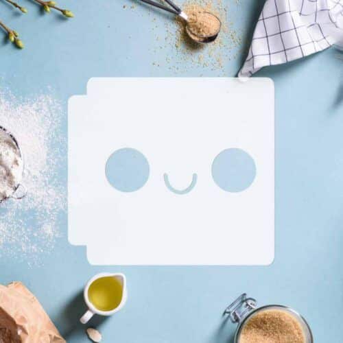 Kawaii Happy Face 783-D026 Stencil