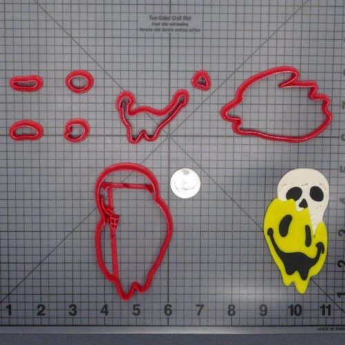 Skull Smile Melting 266-D899 Cookie Cutter Set