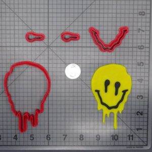 Smiley Face Melting 266-D926 Cookie Cutter Set