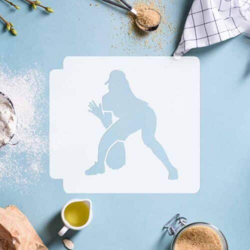 Softball Player 783-C990 Stencil