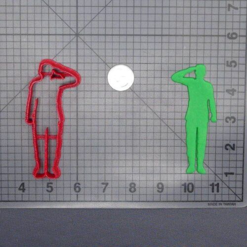 Soldier Saluting 266-D802 Cookie Cutter