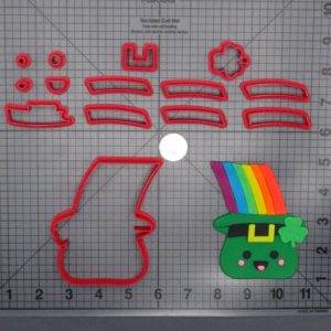 St Patricks Day - Leprechaun Hat with Rainbow 266-E783 Cookie Cutter Set