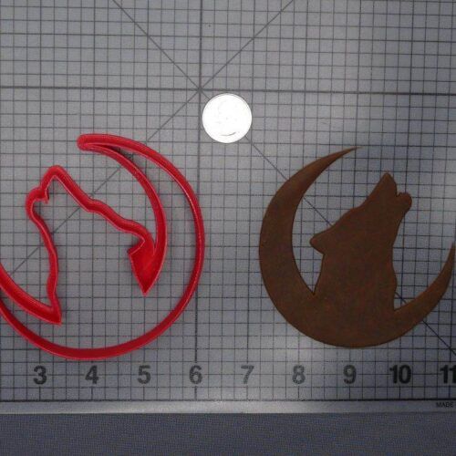 Wolf Howling Moon 266-E158 Cookie Cutter Silhouette