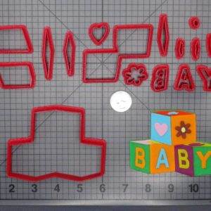 Baby Blocks 266-E446 Cookie Cutter Set