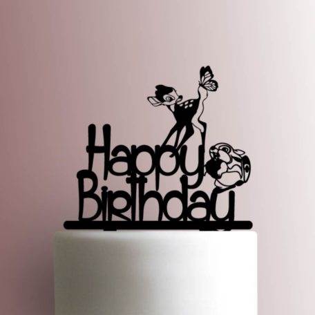 Bambi Happy Birthday 225-A409 Cake Topper