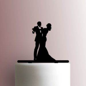 Dancing Wedding Couple 225-A379 Cake Topper
