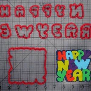 Happy New Year 266-E387 Cookie Cutter Set