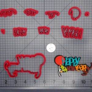 Happy New Year 266-E388 Cookie Cutter Set