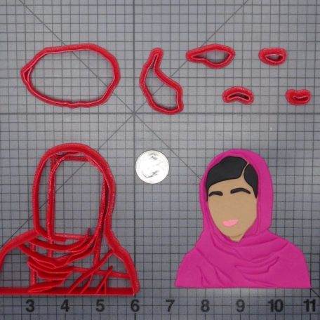 Malala Yousafzai Head 266-E816 Cookie Cutter Set