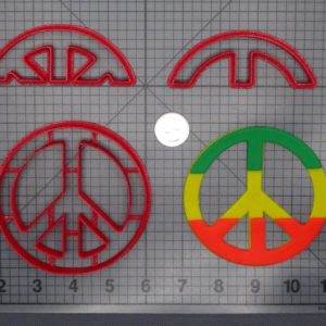 Peace Sign Reggae 266-E359 Cookie Cutter Set