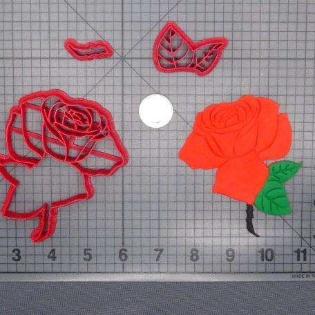 Rose Flower 266-E708 Cookie Cutter Set