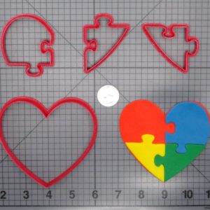 Autism Heart Puzzle 266-F127 Cookie Cutter Set