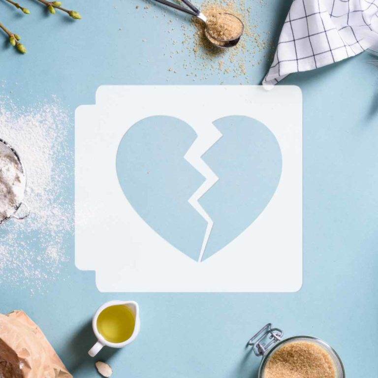 Broken Heart 783-D168 Stencil