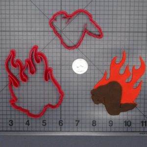 Chicken Wing on Fire 266-F410 Cookie Cutter Set