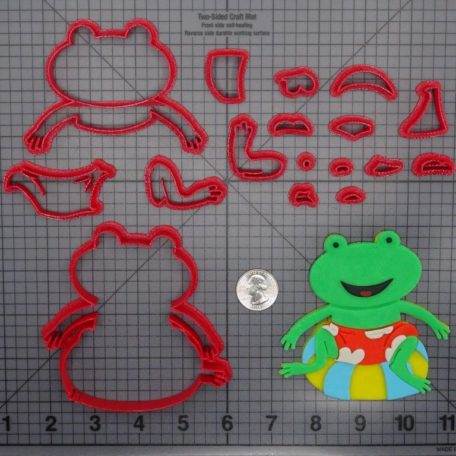 Frog in Pool Float 266-F376 Cookie Cutter Set