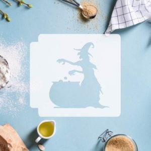 Halloween - Witch with Cauldron 783-D683 Stencil