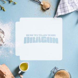How To Train Your Dragon Logo 783-D790 Stencil