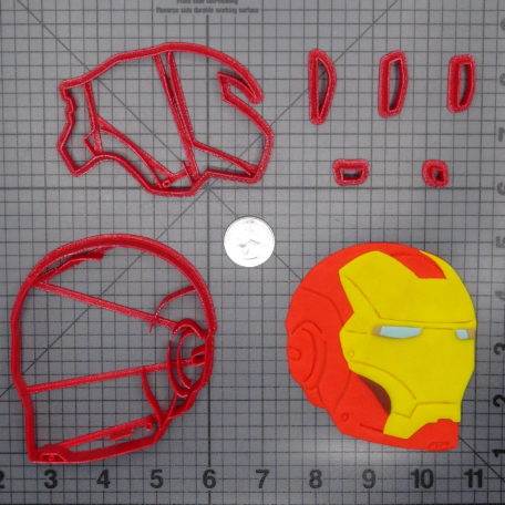 Iron Man Head 266-F220 Cookie Cutter Set
