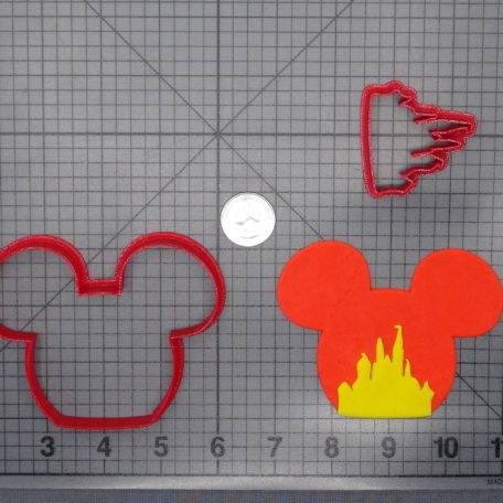 Mickey Mouse Disney Castle Cameo 266-F273 Cookie Cutter Set